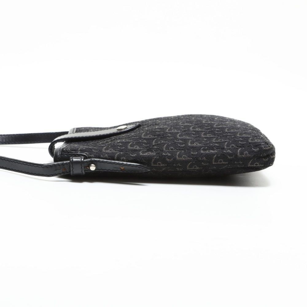 CHRISTIAN DIOR Black Canvas Trotter Shoulder Bag - Picture 4 of 12